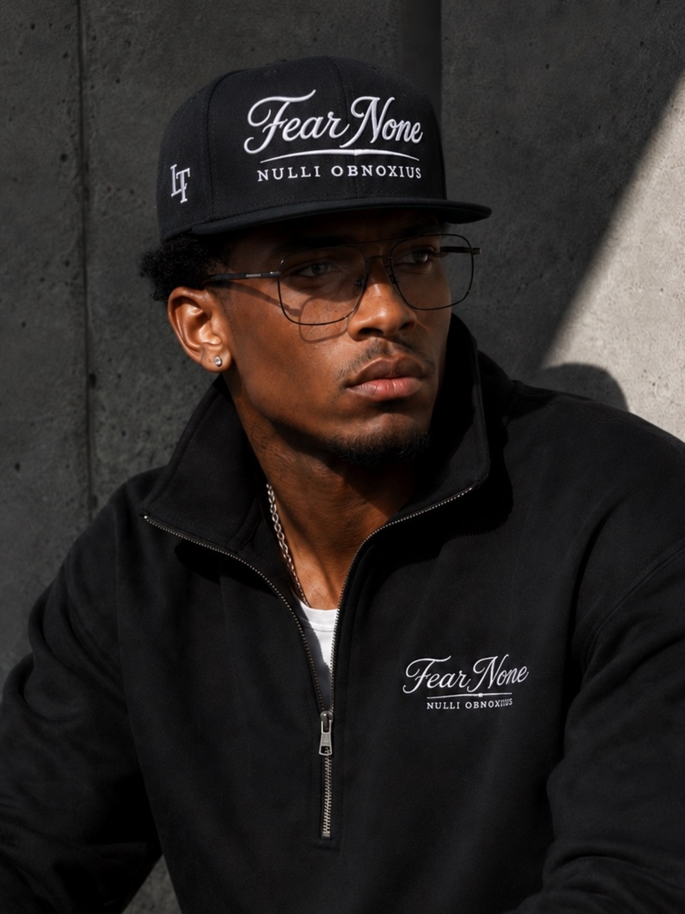 Black Snapback Hat